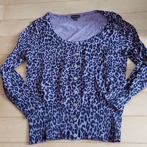 Dana Buchman animal print cardi
